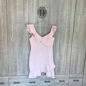 BCBG MAXAZRIA Malik‎ Asymmetrical Ruffle Dress